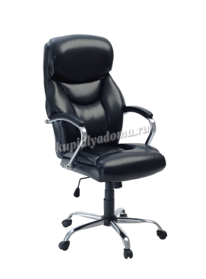 Кресло Морган  ECO-16 хром (Черный)