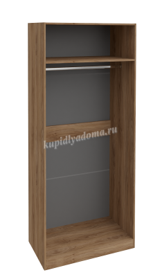 Шкаф для одежды Лео с зеркалом (Яблоня Беллуно/Сантьяго софт/Зеркало)