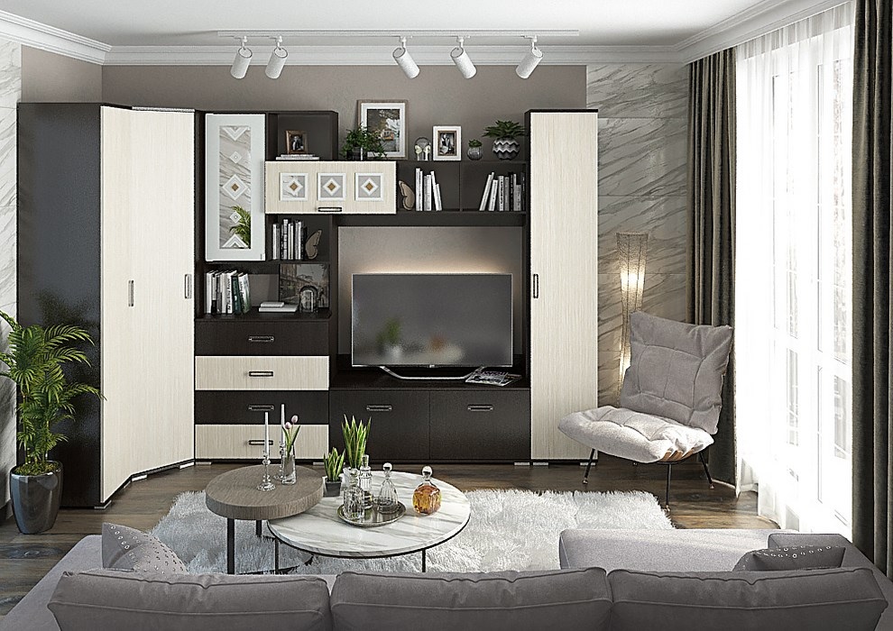 Купить модульную гостиную Яна в Хабаровске в интернет-магазине мебели