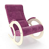 Кресло-качалка Неаполь Модель 3 (Дуб шампань-эмаль/Ткань Фиолетовый Verona Cyklam)