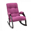 Кресло-качалка Неаполь Модель 11 (Венге-эмаль/Ткань Фиолетовый Verona Cyklam)