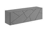 Шкаф навесной Гранж ШН-004 (Серый Шифер/Графит Софт) 
