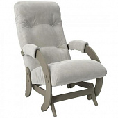 Кресло-маятник Неаполь Модель 12 (Серый ясень-эмаль/Ткань серый Verona Light Grey)