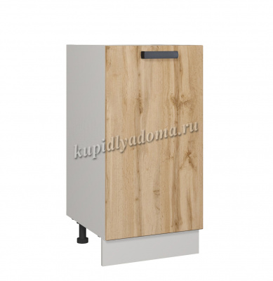 Шкаф нижний ШН 400 Кухня Лофт (Фон серый/Дуб Вотан)