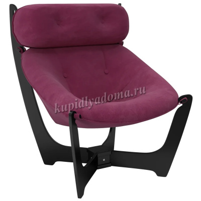 Кресло для отдыха Неаполь Модель 8 (Венге-эмаль/Ткань Фиолетовый Verona Cyklam)