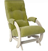 Кресло-маятник Неаполь Модель 12 (Дуб шампань-эмаль/Ткань Зеленый Verona Apple Green)