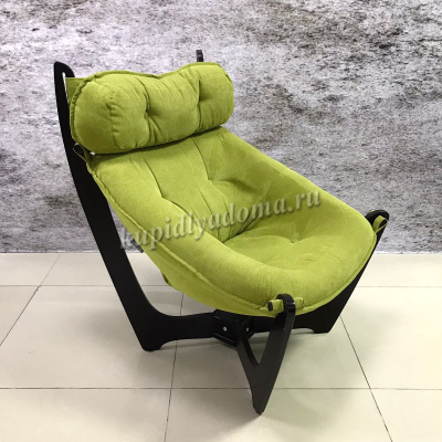 Кресло для отдыха Модель 11 (Венге/Ткань зеленая Verona Apple Green)