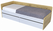 Кровать с ящиками Stif 0.8 (Дуб бунратти/Белый)