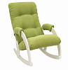 Кресло-качалка Неаполь Модель 11 (Дуб шампань-эмаль/Ткань Зелёный Verona Apple Green)