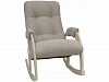 Кресло-качалка Неаполь Модель 11 (Дуб шампань-эмаль/Ткань Cветло-серый Verona Light Grey)