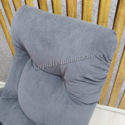 Кресло-качалка Неаполь Модель 11 (Серый ясень-эмаль/Ткань серый Verona Antrazite Grey)