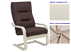 Кресло для отдыха Неаполь Модель 2 (Слоновая кость/Ткань бежевый Velutto 04)