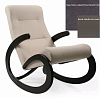 Кресло-качалка Неаполь Модель 1 (Серый ясень-эмаль/Ткань Темно-серый Verona Antrazite Grey)