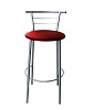 Барный стул См-48 к/з (Красный/Алюминий хром)