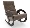 Кресло-качалка Неаполь Модель 3 (Венге-эмаль/Ткань коричневый Verona Wenge)