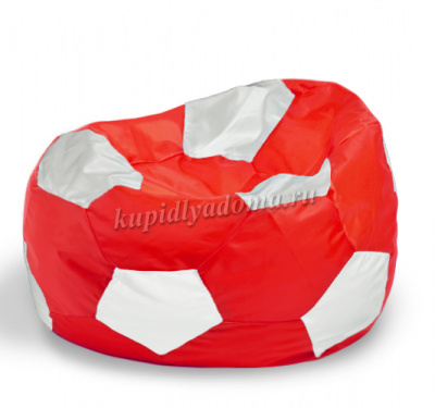 Кресло-мешок Мяч XL (Красный/Белый)