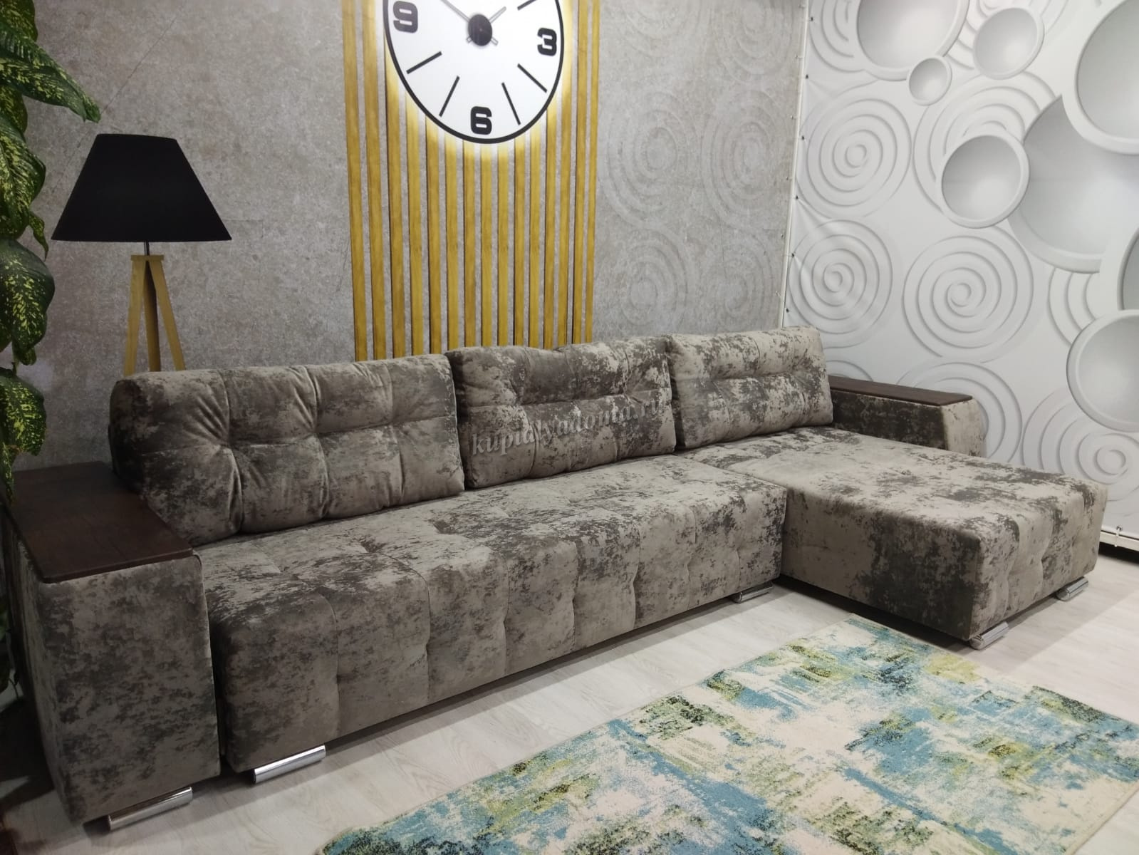 Угловой диван-кровать Чикаго ДУ К 2 кат. (017) купить в Хабаровске понизкой цене в интернет магазине мебели