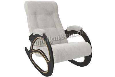 Кресло-качалка Модель 4 (Венге/Ткань серая Verona Light Grey)
