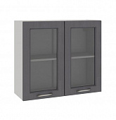 Шкаф верхний ШВС 800 Кухня Классик (Фон серый/Металл графит)