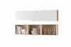 Шкаф настенный Скай Лайн 1200 с горизонтальной дверью (Дуб сонома/Белый)