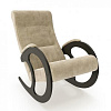 Кресло-качалка Неаполь Модель 3 (Венге-эмаль/Ткань Ваниль Verona Vanilla)