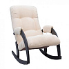 Кресло-качалка Неаполь Модель 11 (Венге-эмаль/Ткань Ваниль Verona Vanilla)