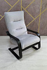 Кресло для отдыха Неаполь Модель 2 (Венге/Ткань серый Velutto 52)