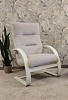 Кресло для отдыха Неаполь Модель 4 (Слоновая кость/Ткань бежевый Velutto 04)