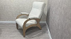 Кресло для отдыха Соната-1М (Морилка/OMEGA 01 Белый)