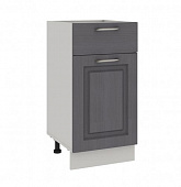 Шкаф нижний ШН 1Я 400 Кухня Классик (Фон серый/Металл графит)