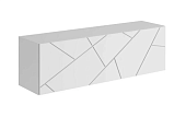 Шкаф навесной Гранж ШН-004 (Белый Шагрень/Белый Софт) 