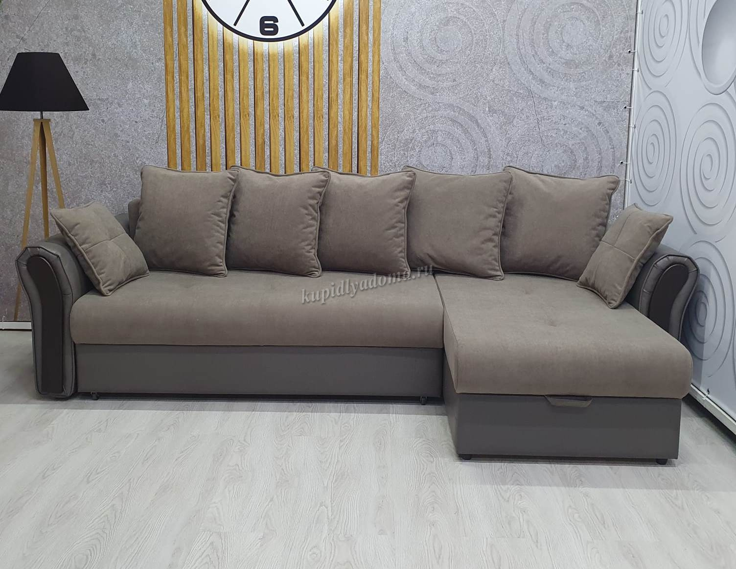 Угловой диван-кровать Адмирал независимый пружинный блок К 2 кат. (057)купить в Хабаровске по низкой цене в интернет магазине мебели