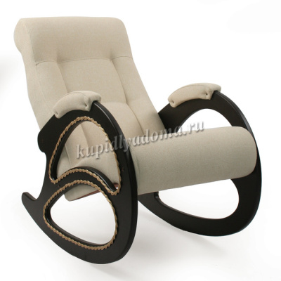 Кресло-качалка Модель 4 (Венге/Ткань серая Verona Light Grey)